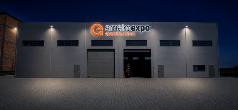 Hala Amako Expo pod Krakowem, w której magazynujemy stoiska
